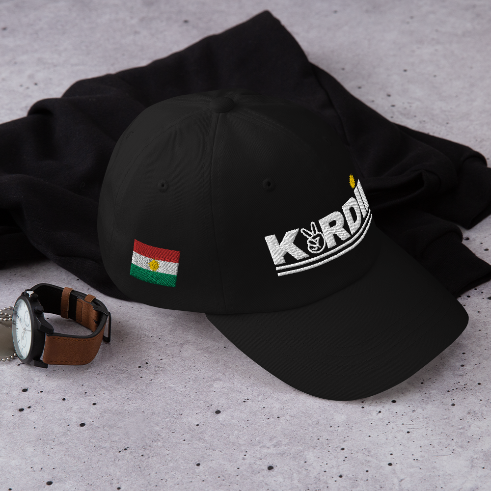 Kurdim Special Edition Logo Distressed Dad Cap - Black