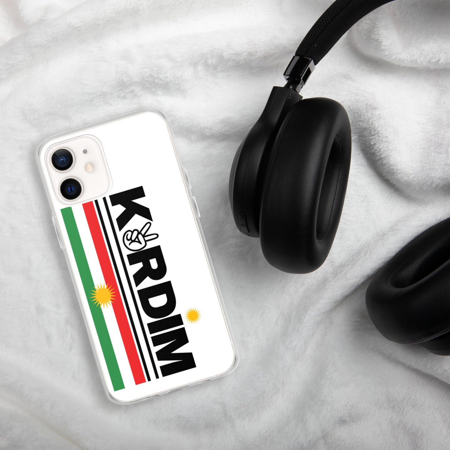 Kurdim Flag iPhone Case - White