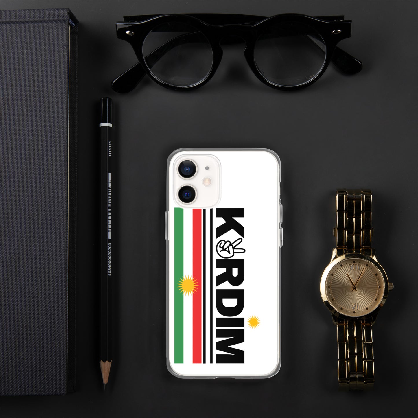 Kurdim Flag iPhone Case - White