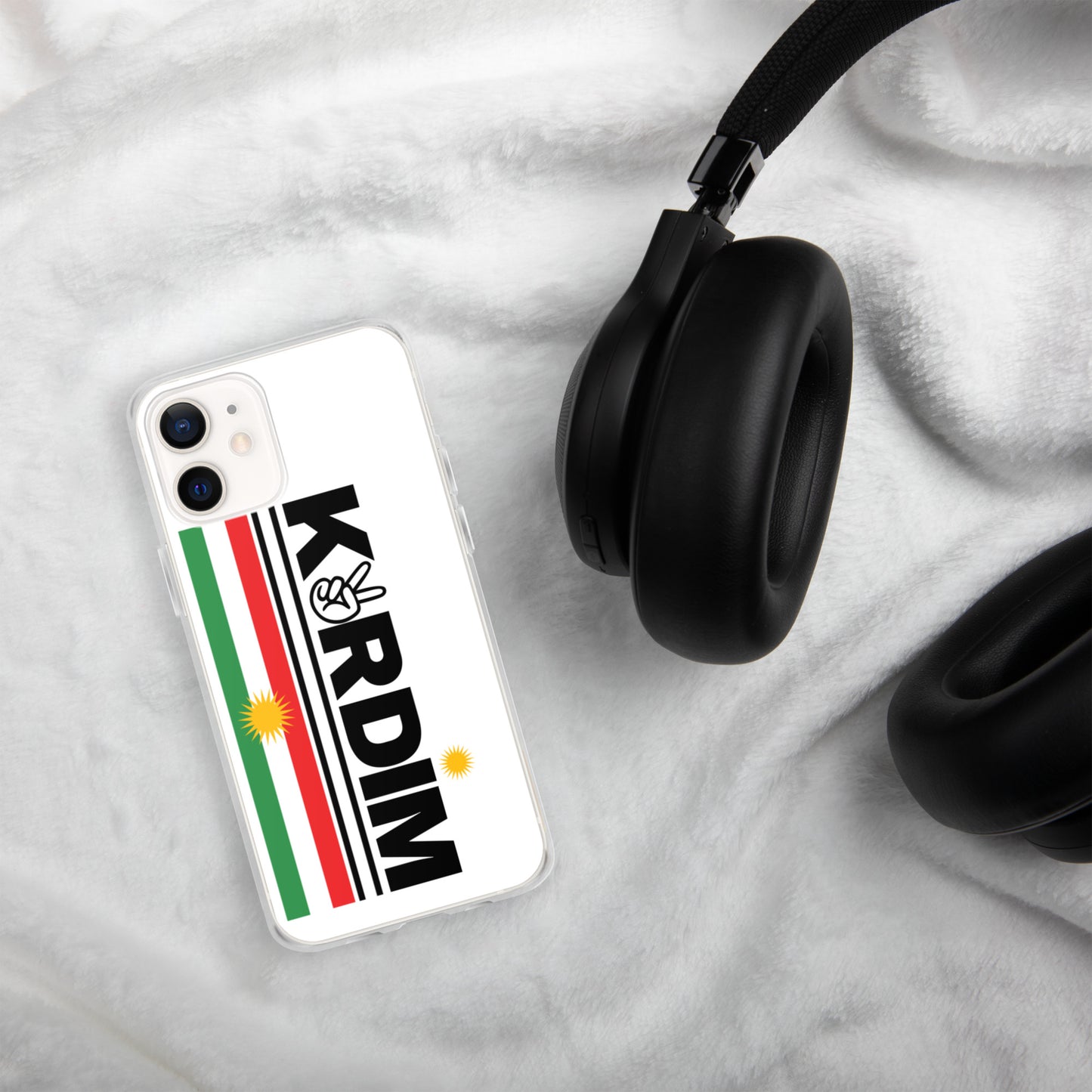 Kurdim Flag iPhone Case - White