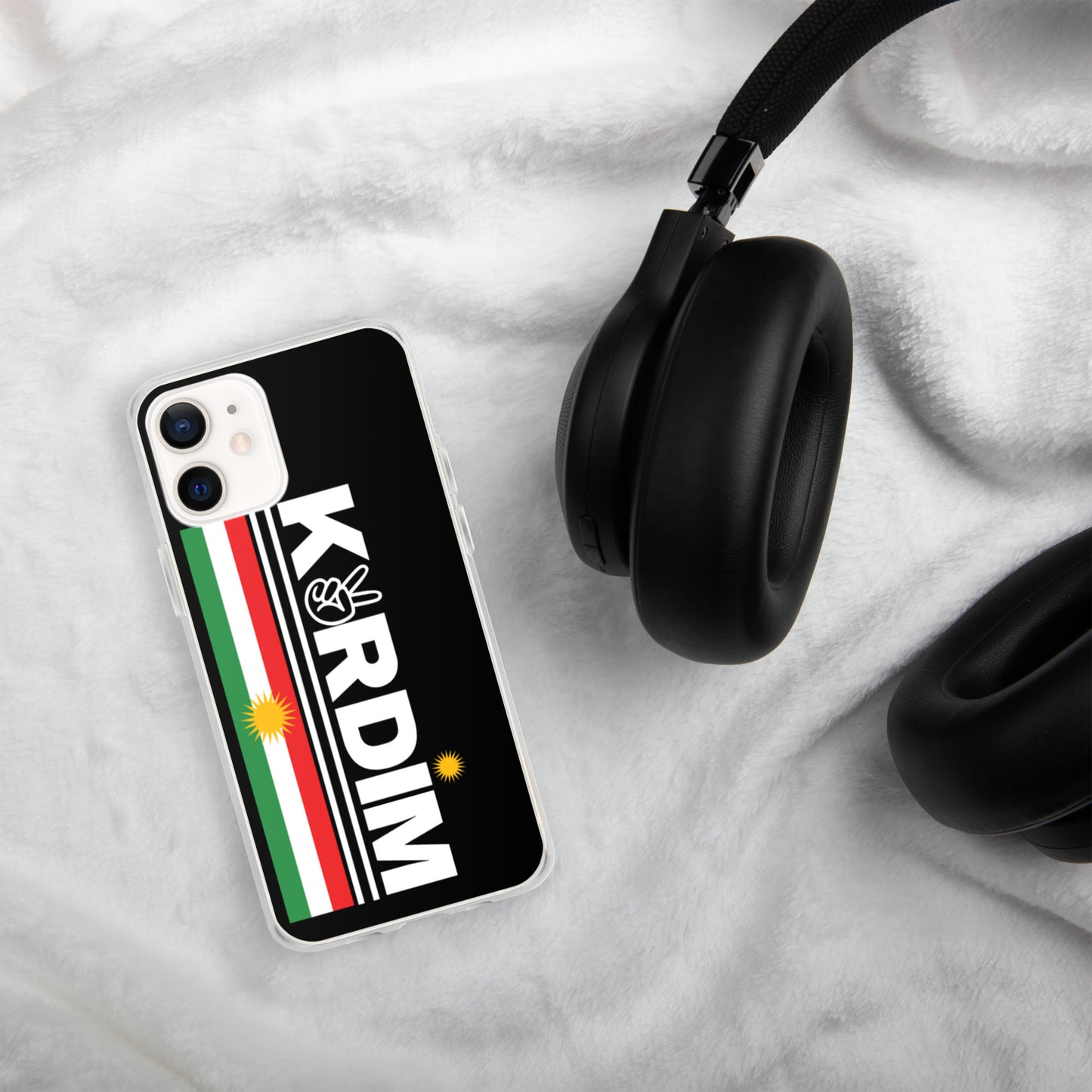 Kurdim Flag Logo - iPhone Case - Black