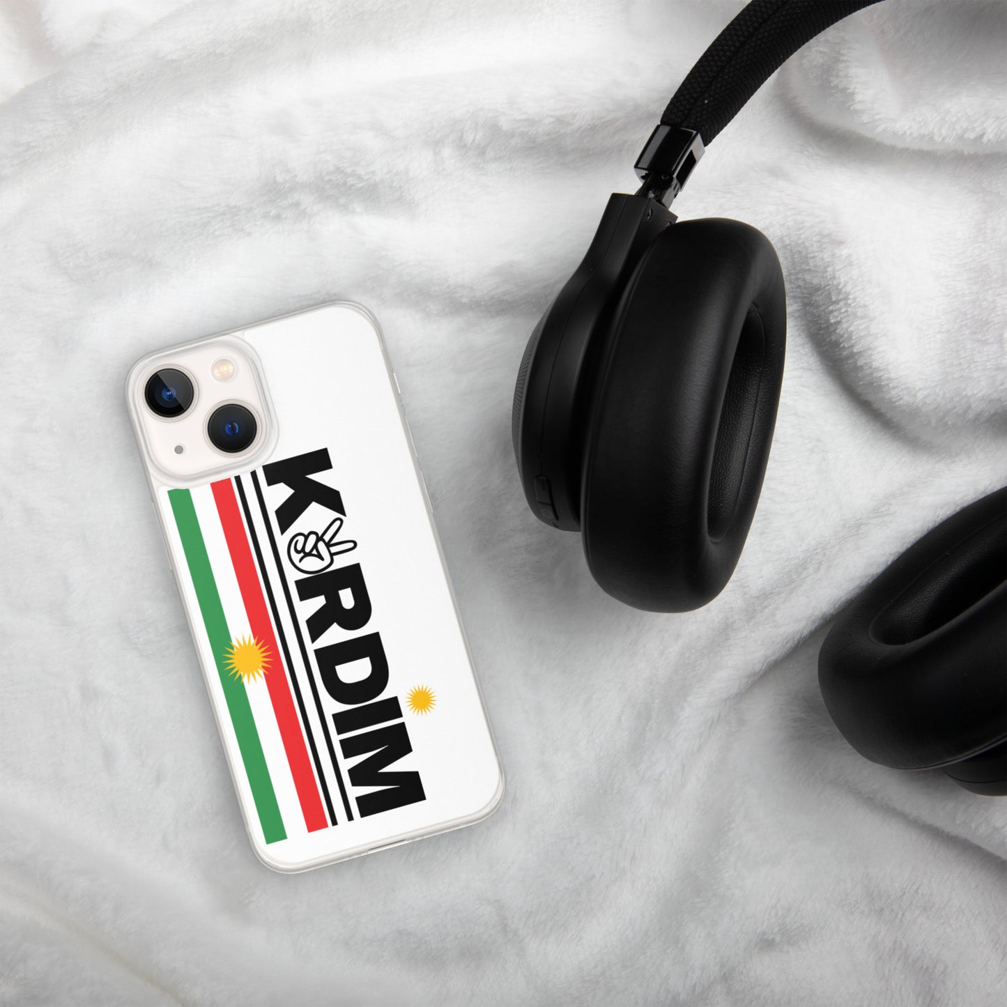 Kurdim Flag iPhone Case - White