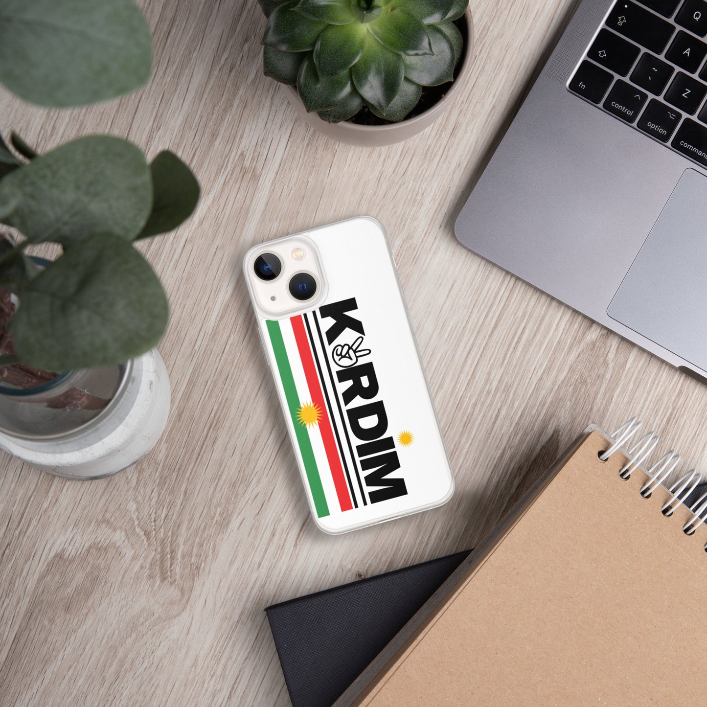 Kurdim Flag iPhone Case - White