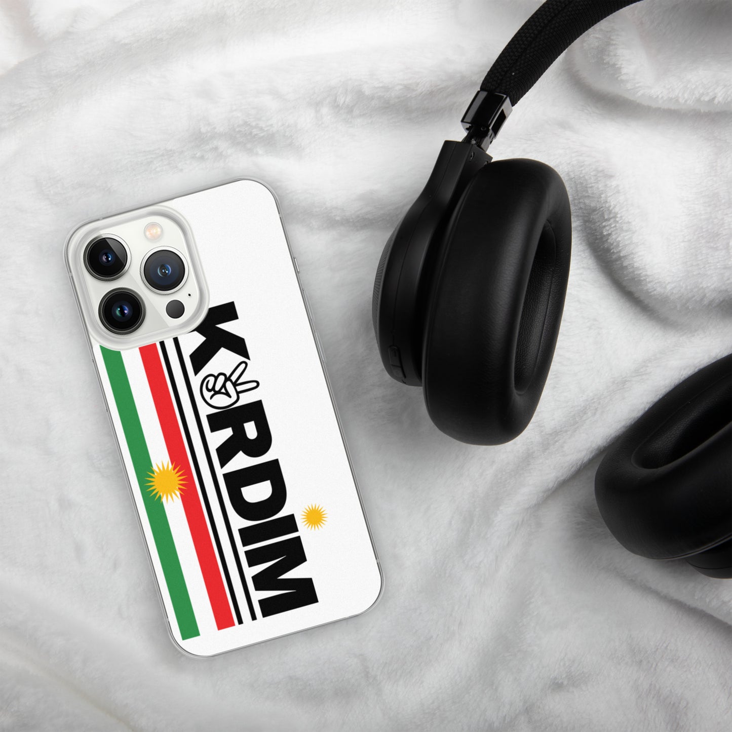 Kurdim Flag iPhone Case - White