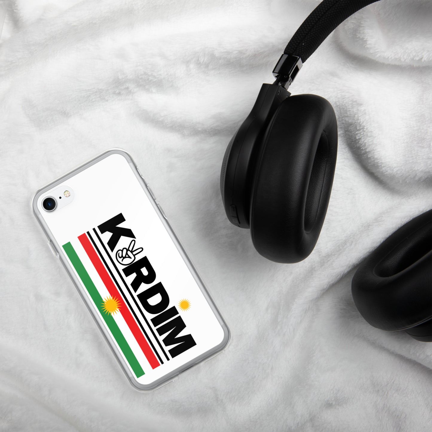 Kurdim Flag iPhone Case - White