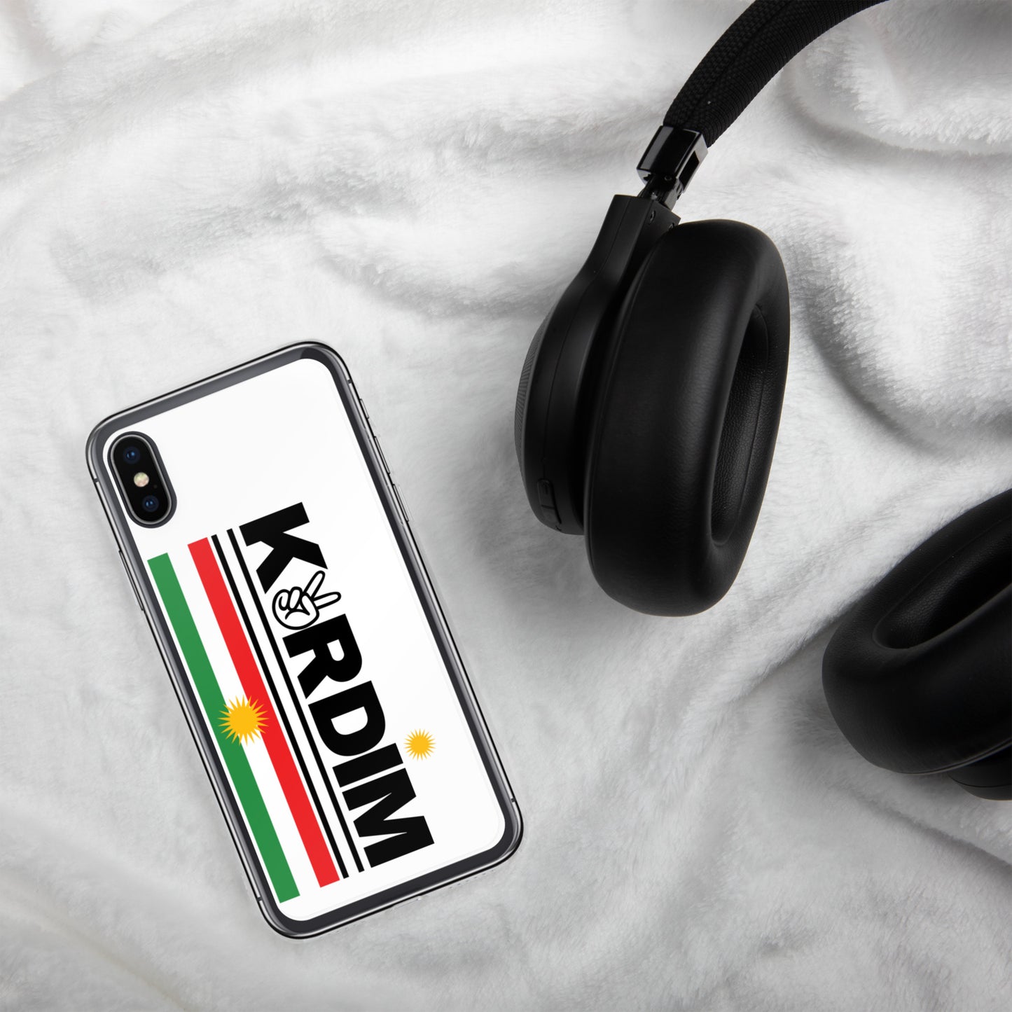 Kurdim Flag iPhone Case - White