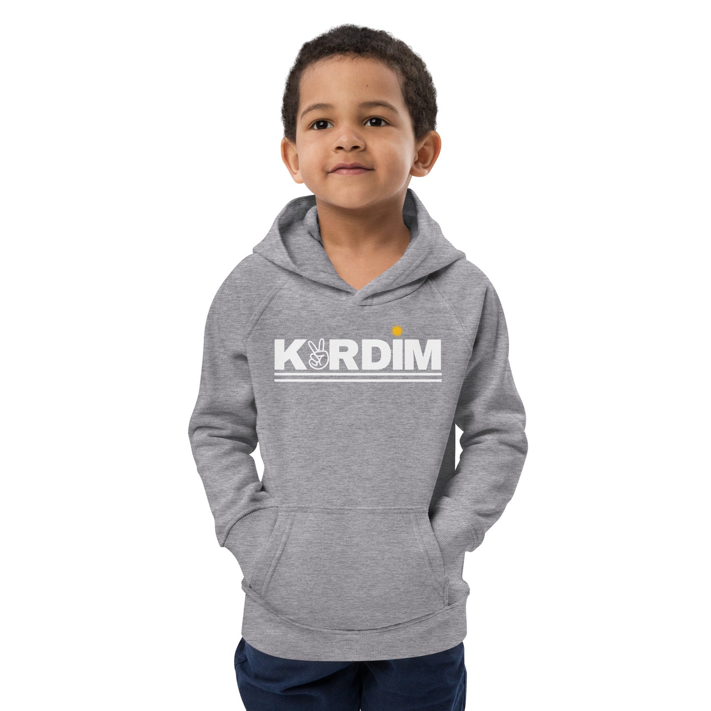 Kids Kurdim Essentials Hoodie - Grey