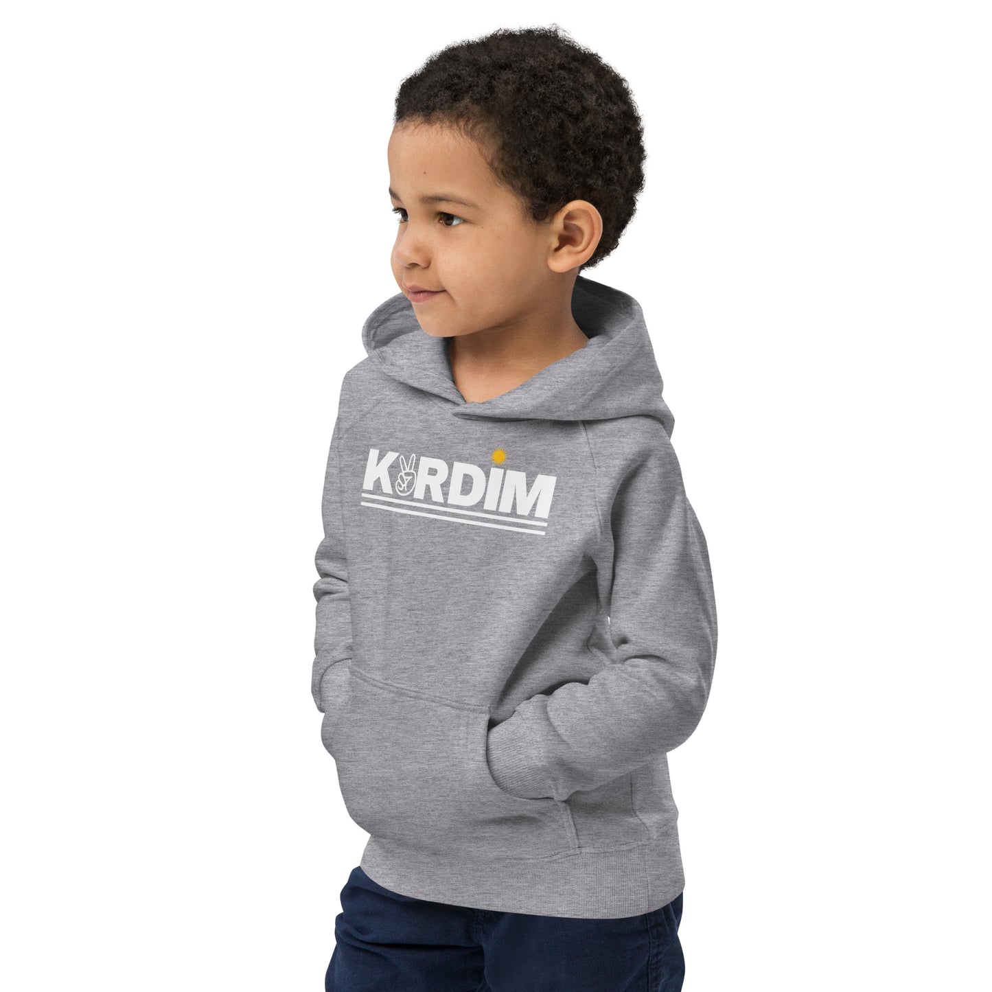 Kids Kurdim Essentials Hoodie - Grey