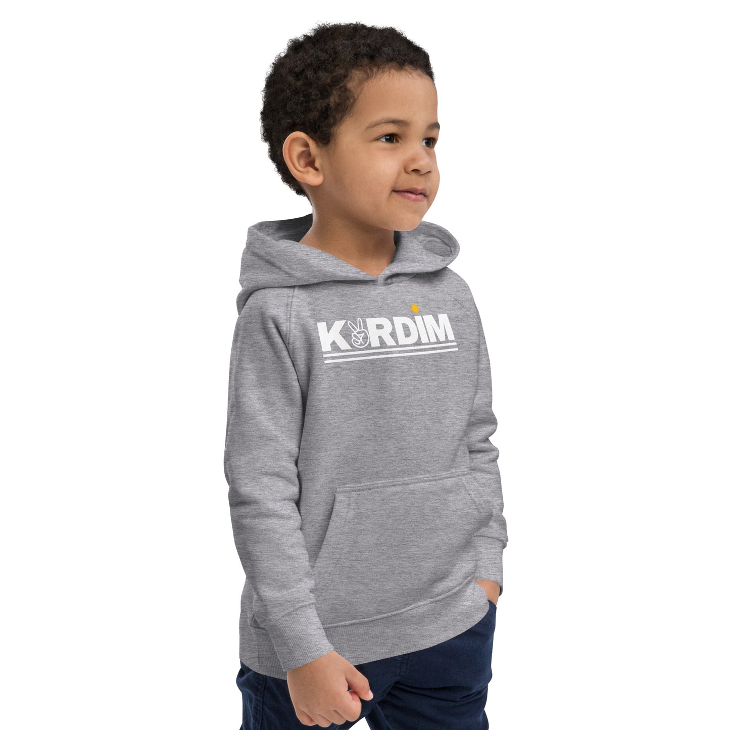 Kids Kurdim Essentials Hoodie - Grey