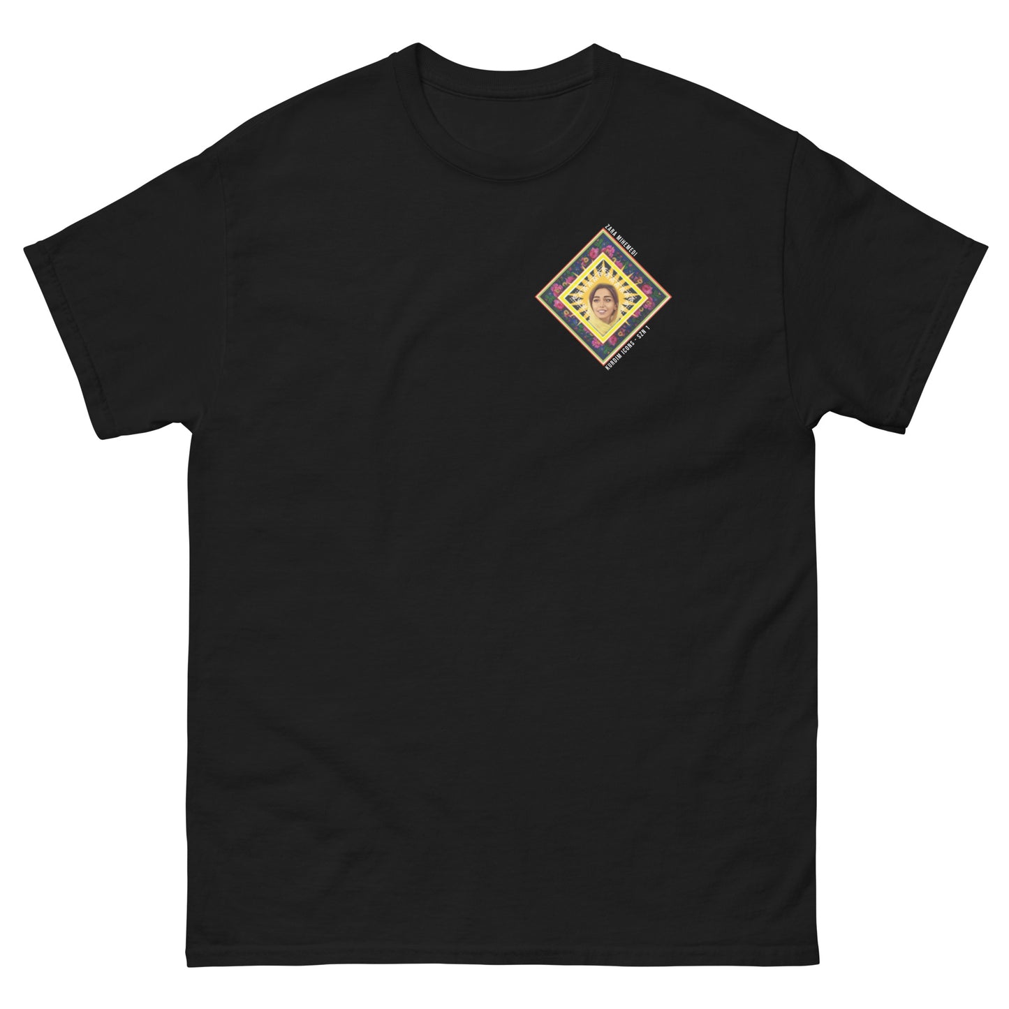 Kurdim Icons SZN1 - Zara Mihemedî - T-Shirt - Black