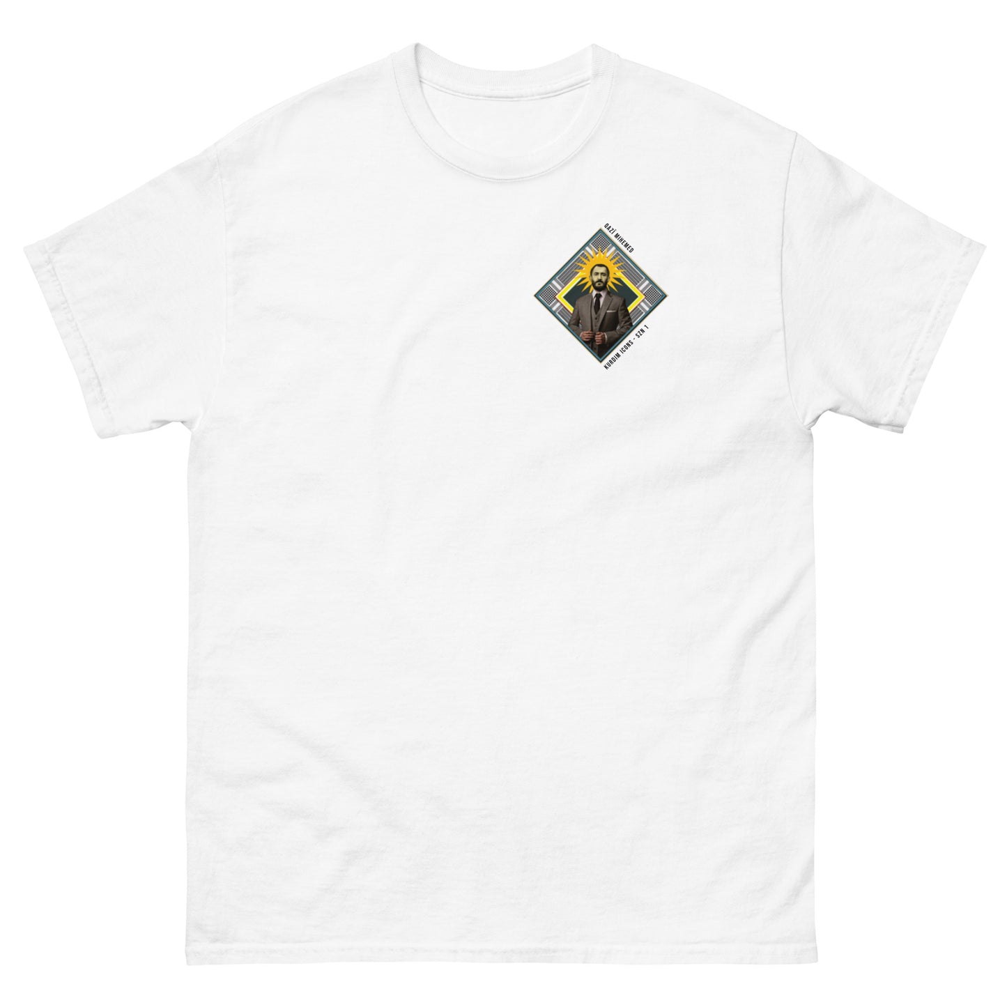 Kurdim Icons SZN1 - Qazî Mihemed - T-Shirt - White