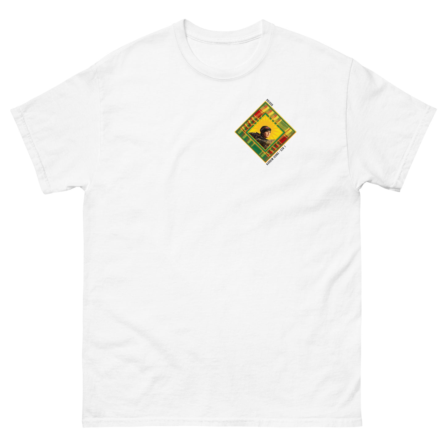 Kurdim Icons SZN1 - Heroes of Rojava - T-Shirt - White