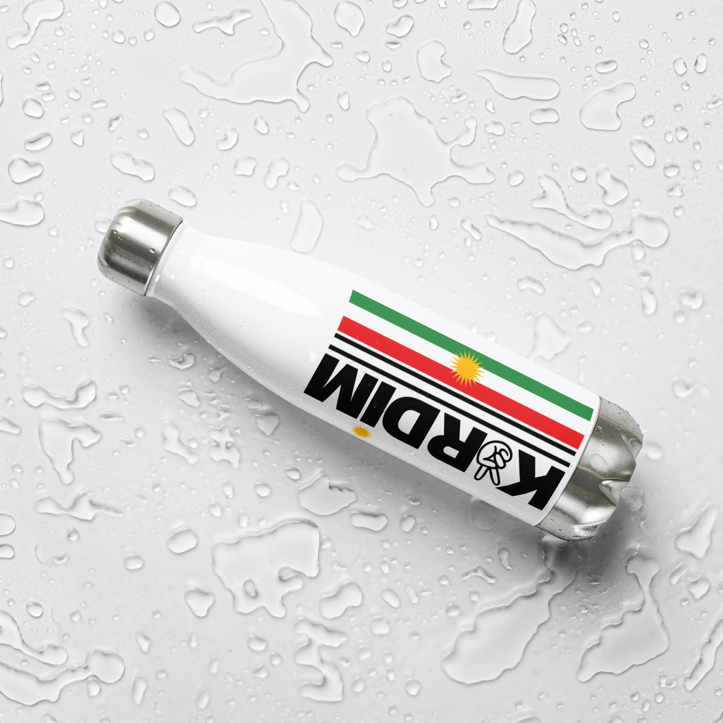 Kurdim Logo - Stainless Steel Water Bottle