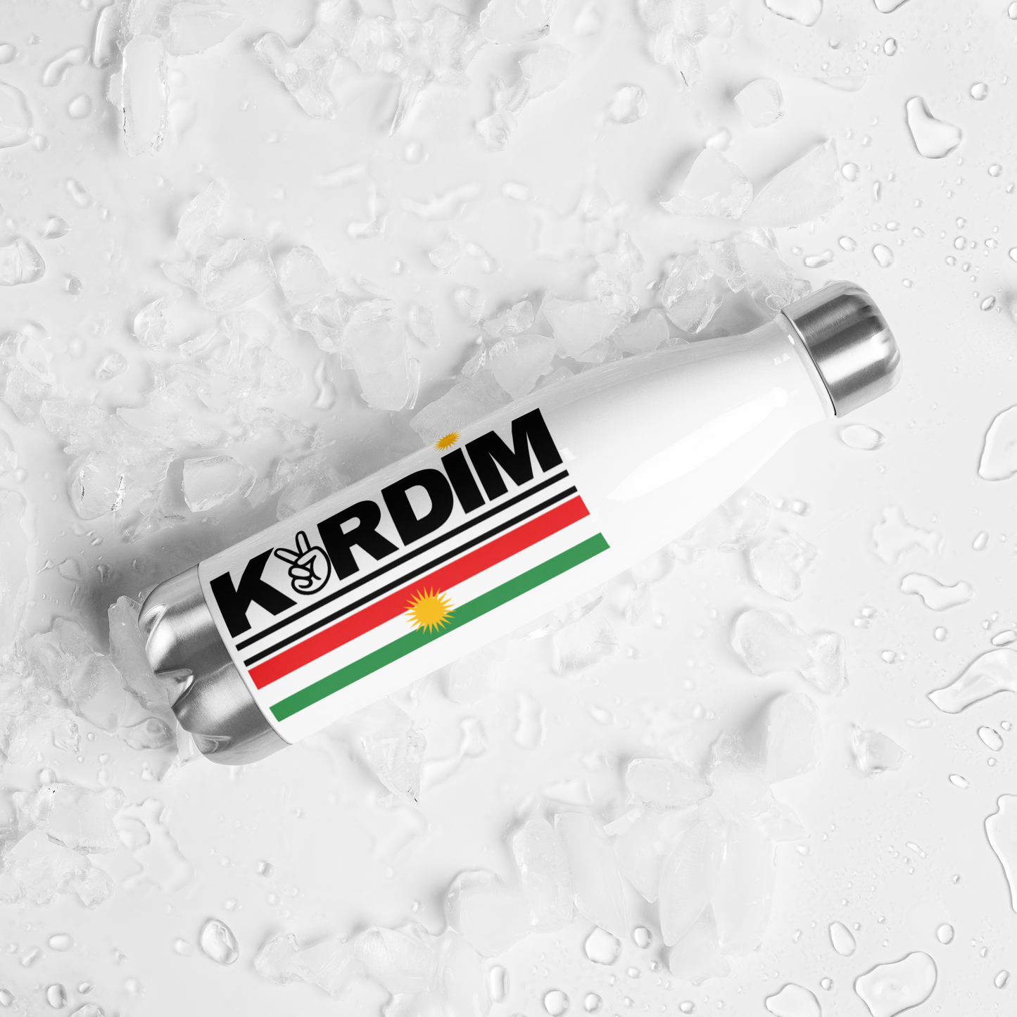 Kurdim Logo - Stainless Steel Water Bottle