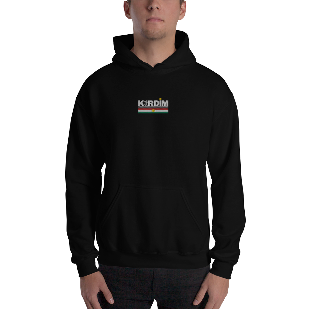 Kurdim Embroidered Hoodie - Black