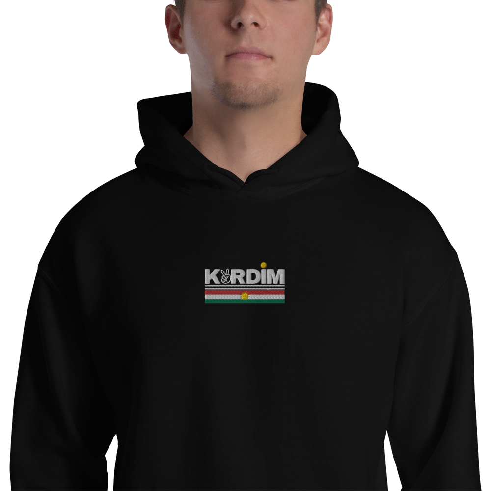 Kurdim Embroidered Hoodie - Black