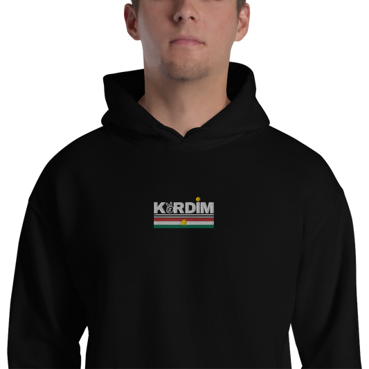 Kurdim Embroidered Hoodie - Black