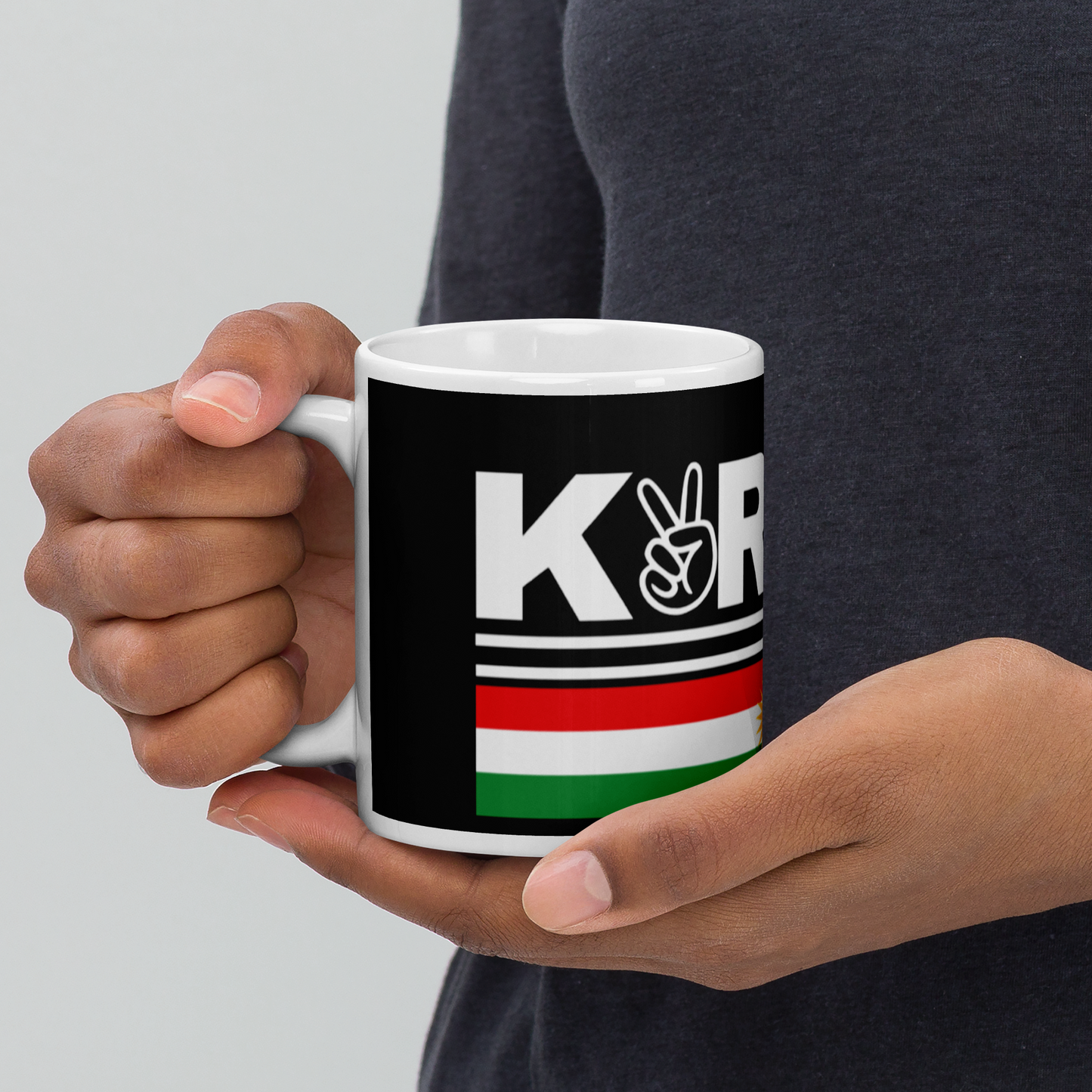 Kurdim Logo Coffee Mug - Black